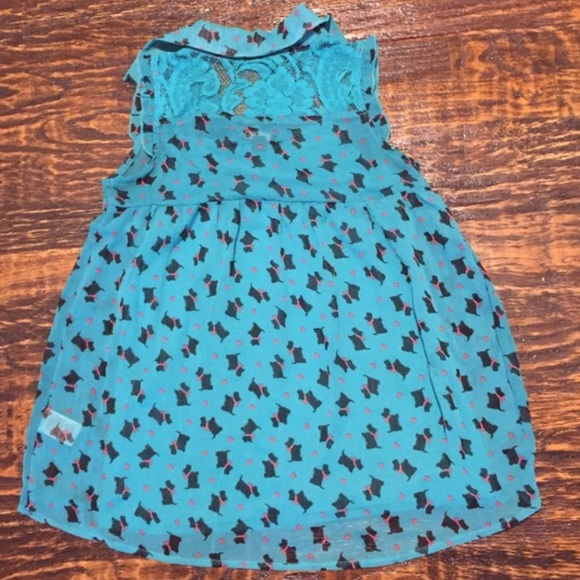 Size Medium Sleeveless Top with Attached Camisole and Scottie Dogs and Leggings - Picture 3 of 5